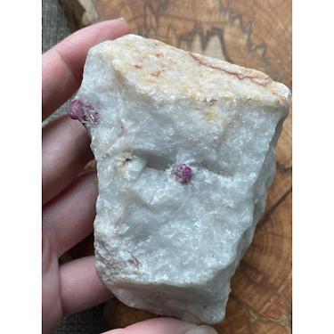 Ruby with calcite