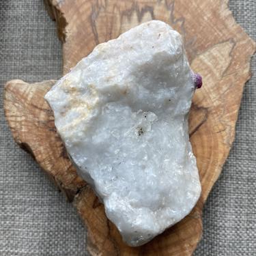 Ruby with calcite