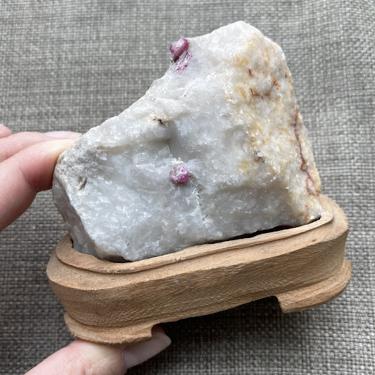 Ruby with calcite