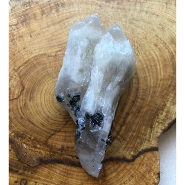 Skeletal Elestial Candle Twin QUARTZ 114g