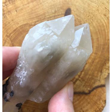 Skeletal Elestial Candle Twin QUARTZ 114g