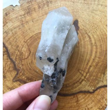 Skeletal Elestial Candle Twin QUARTZ 114g