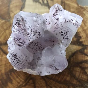 AMETHYST CRYSTAL CLUSTER HEMATITE INCLUSIONS