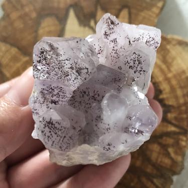 AMETHYST CRYSTAL CLUSTER HEMATITE INCLUSIONS
