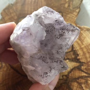 AMETHYST CRYSTAL CLUSTER HEMATITE INCLUSIONS