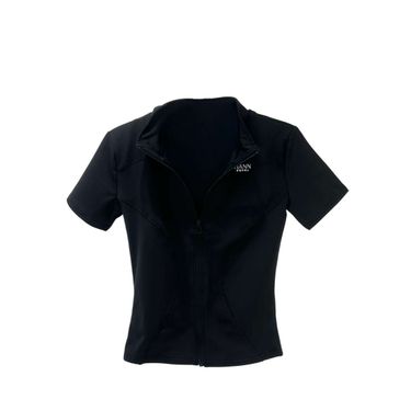 Sun Kiss Short Sleeve Slimfit Zip Up  短袖修身冰絲外套