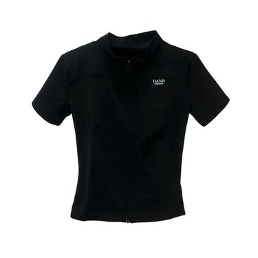Sun Kiss Short Sleeve Slimfit Zip Up  短袖修身冰絲外套