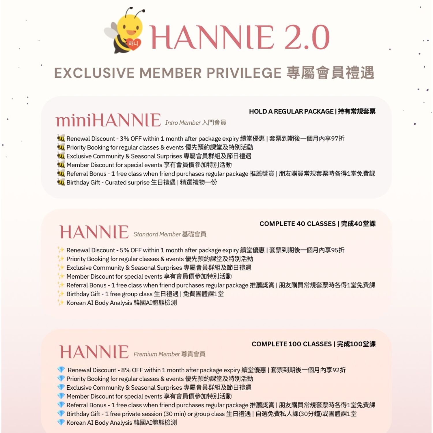 Hannie Membership 會員計劃