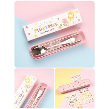 【台灣】卡娜環保餐具組+水晶貼